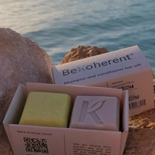Load image into Gallery viewer, Shampoo and Conditioner Bar Travel Set